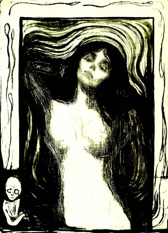 Edvard Munch madonna oil painting image